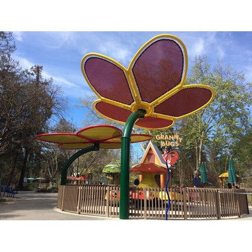 Flower Petals-Up Shade Structure