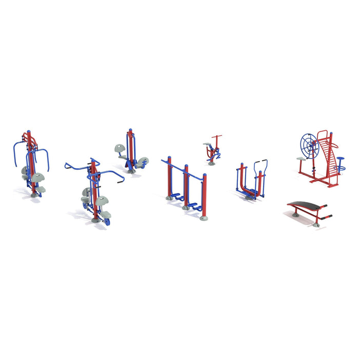 Playground Equipment No Shortcuts Fitness Course-Complete Systems and Bundles-Outdoor Workout Supply