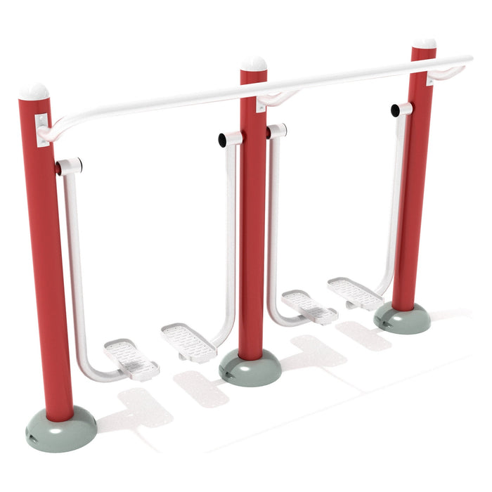 Playground Fitness No Shortcuts Outdoor Fitness Equipment Package – Quick-Ship Unit (Inground, Black/Silver)