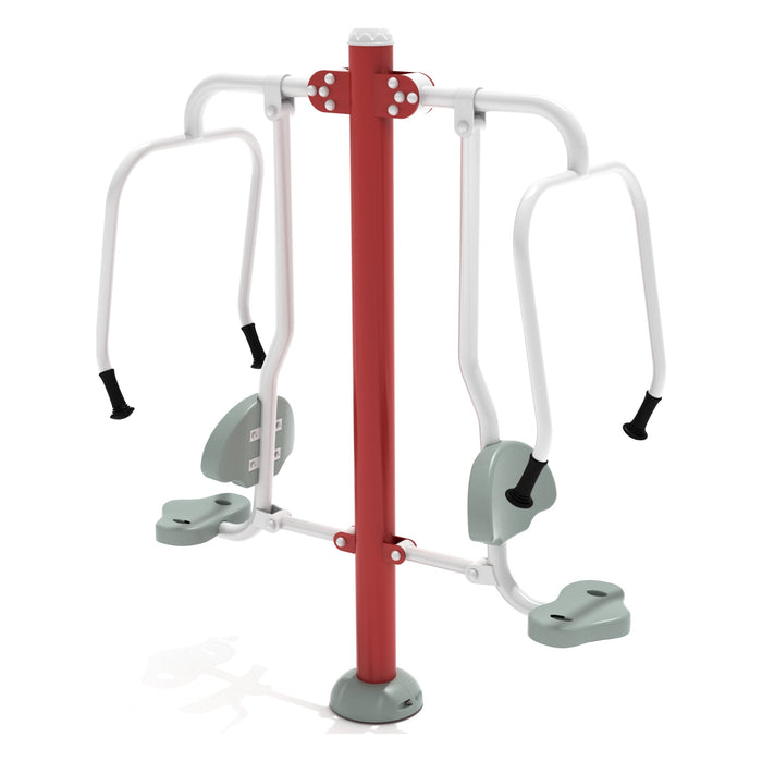 Playground Fitness No Shortcuts Outdoor Fitness Equipment Package – Quick-Ship Unit (Inground, Black/Silver)
