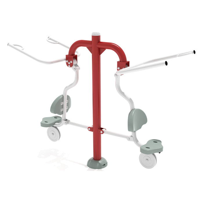 Playground Fitness No Shortcuts Outdoor Fitness Equipment Package – Quick-Ship Unit (Inground, Black/Silver)