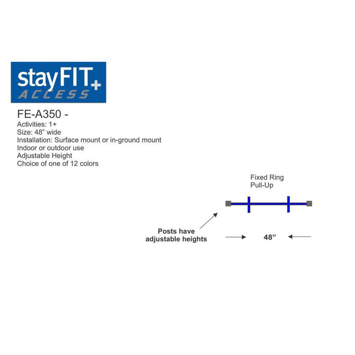 StayFIT Accessible+ Fixed Ring Pull-UP (ADA Outdoor Fitness)