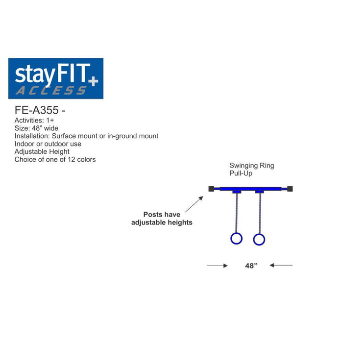 StayFIT Accessible+ Swinging Ring Pull-up (ADA Outdoor Fitness)