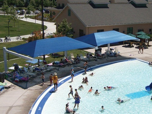 Full Hip Cantilever Shade Structure (Pool Style Shade)