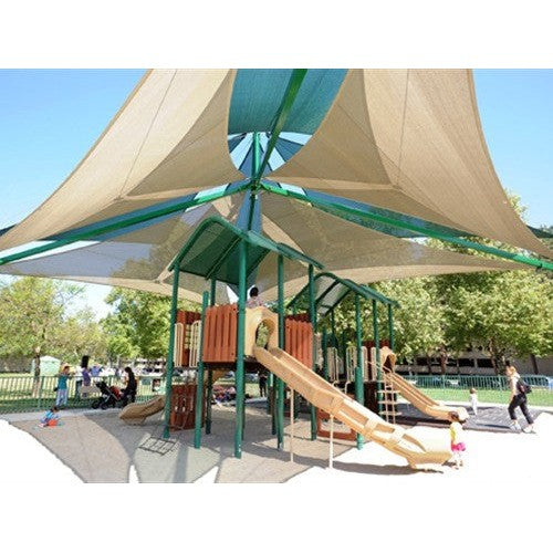 Super Span Pyramid Multi-Level Multi-Panel Shade Structure