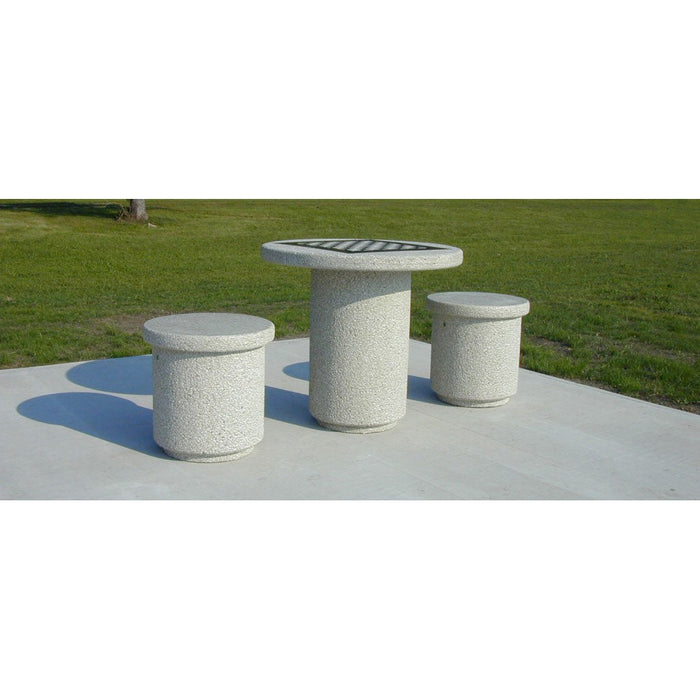 Pedestal Chess Table and Stool Set (T6900)