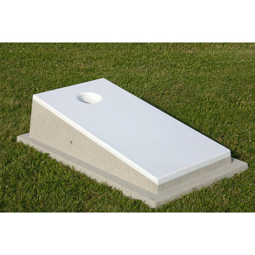 Outdoor concrete cornhole