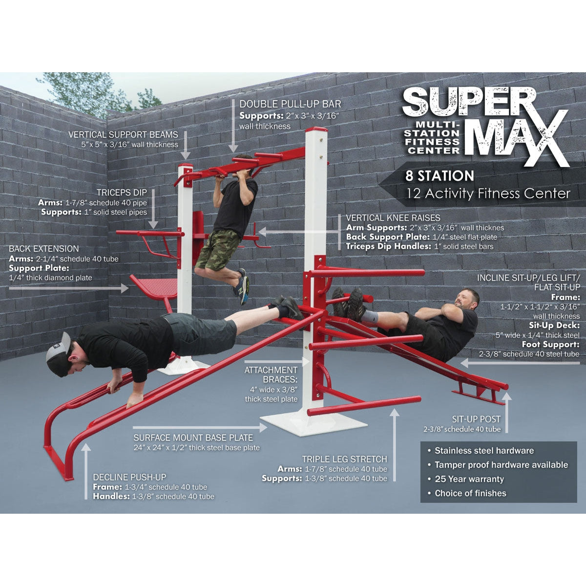 SuperMAX Heavy Duty Fitness Equipment for Sale
