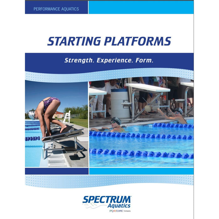 Spectrum Aquatics- Growler Side/Rear Step Starting Platform, Single Post-Outdoor Workout Supply