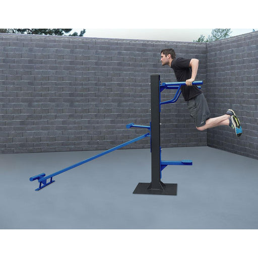 SuperMAX Individual Station (Triceps Dip and Incline Sit-Up)-Outdoor Workout Supply