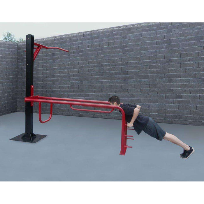 SuperMAX Individual Station (Parallel Bars and Pull-Up)-Outdoor Workout Supply