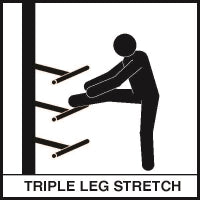 ExerTRAC Model 1358 (Leg Raise/Triple Leg Stretch)-Outdoor Workout Supply