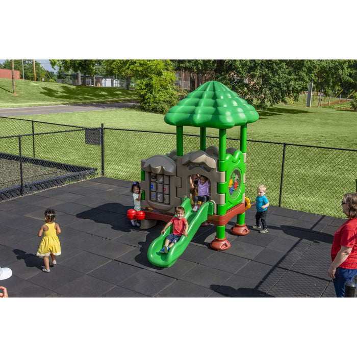 UltraPLAY Discovery Center Seedling with Roof- Natural Color-Outdoor Workout Supply