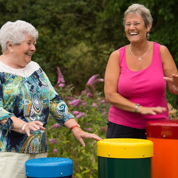 Percussion Play Rainbow Sambas Outdoor Drums