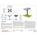 Playground Equipment Double Station Arm Rotation-Workout Station-Outdoor Workout Supply