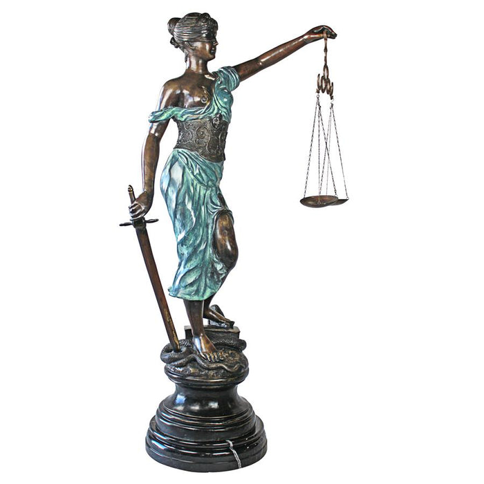 Design Toscano- Themis, Blind Justice Cast Bronze Statue: Giant