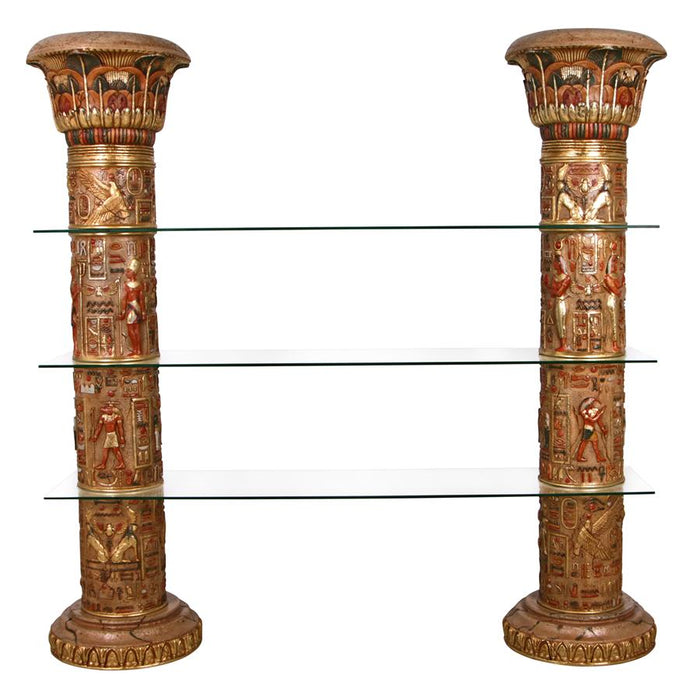 Design Toscano- Egyptian Columns of Luxor Shelves