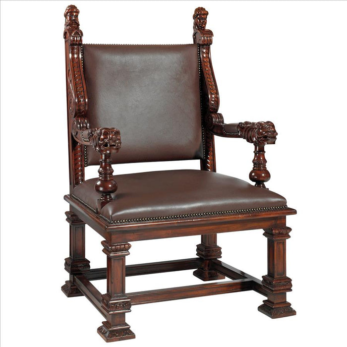 Design Toscano- Lord Cumberland's Royal Throne Chair