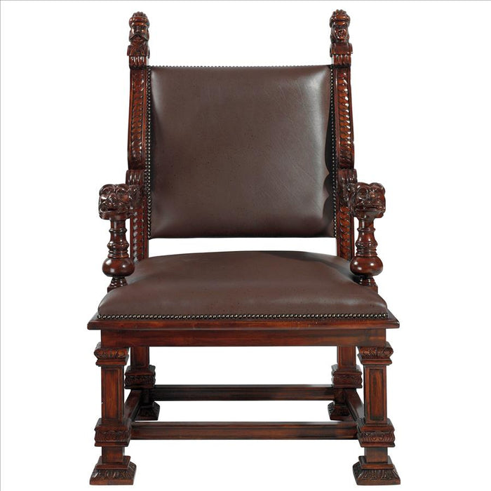 Design Toscano- Lord Cumberland's Royal Throne Chair