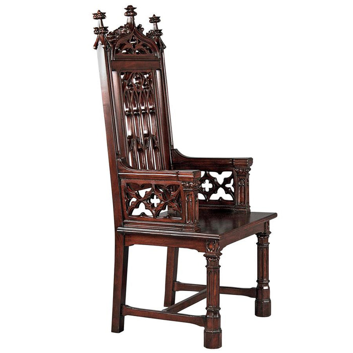 Design Toscano- Gothic Tracery Cathedral Chair: Each