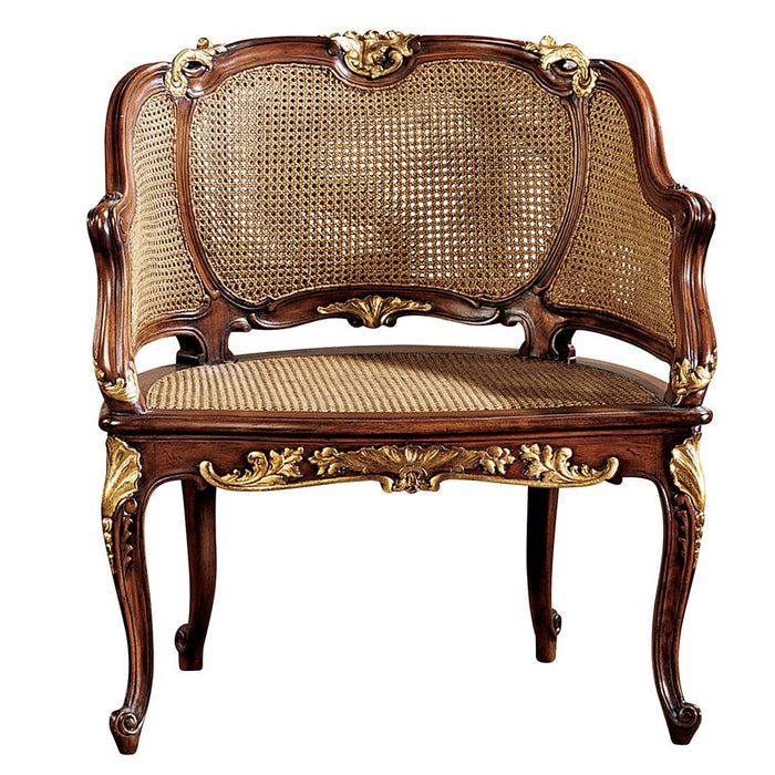 Design Toscano- Louis XV French Rattan Chair