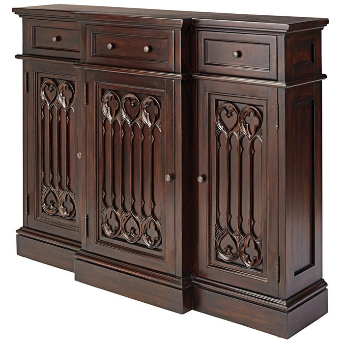 Design Toscano- Canterbury Abbey Gothic Sideboard Console Table