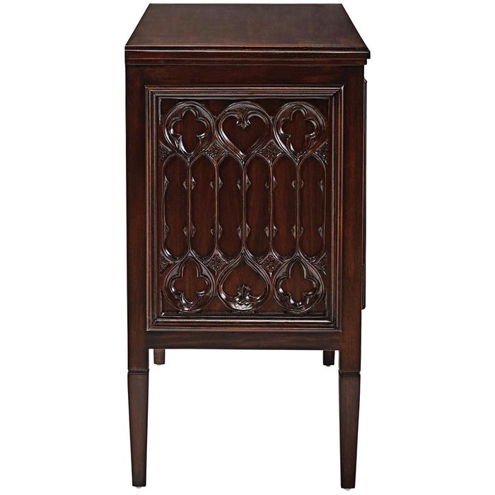 Design Toscano- Canterbury Abbey Gothic Cabinet Console Table