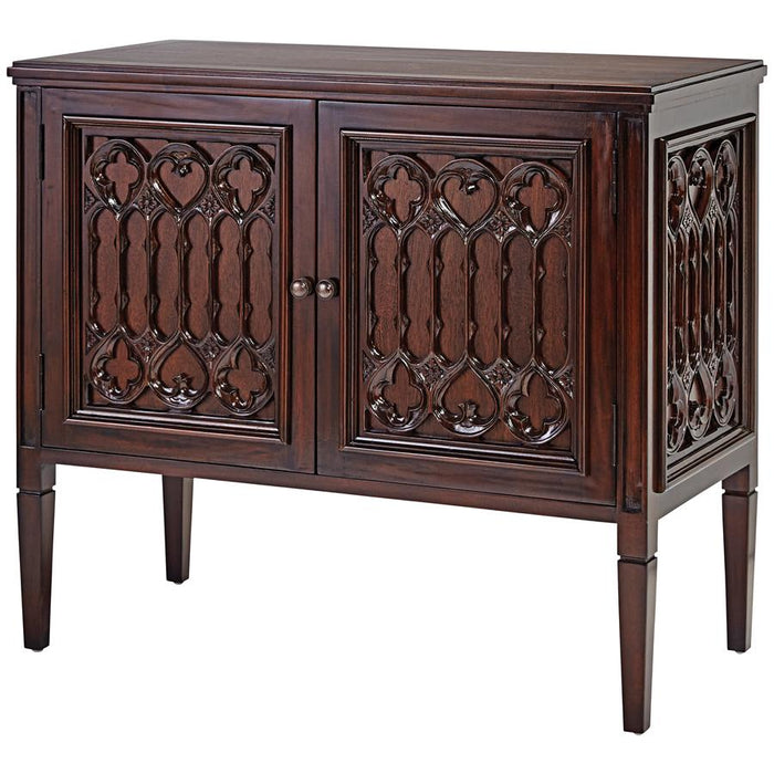 Design Toscano- Canterbury Abbey Gothic Cabinet Console Table