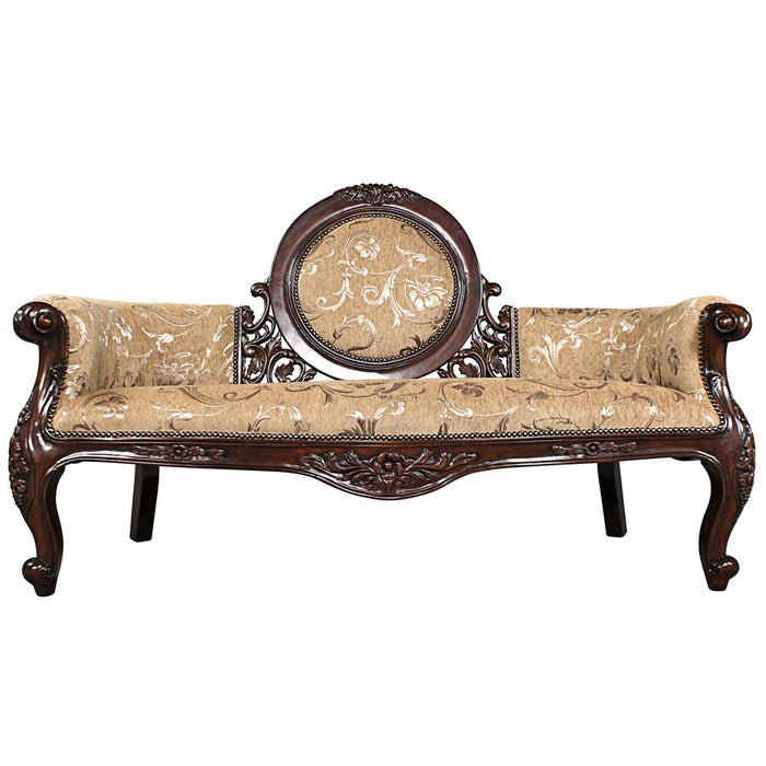 Design Toscano- Victorian Cameo-Backed Sofa Couch