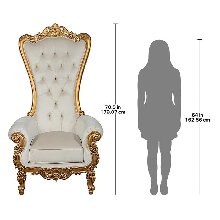 Design Toscano- Contessa Stylish Baroque Throne Chair