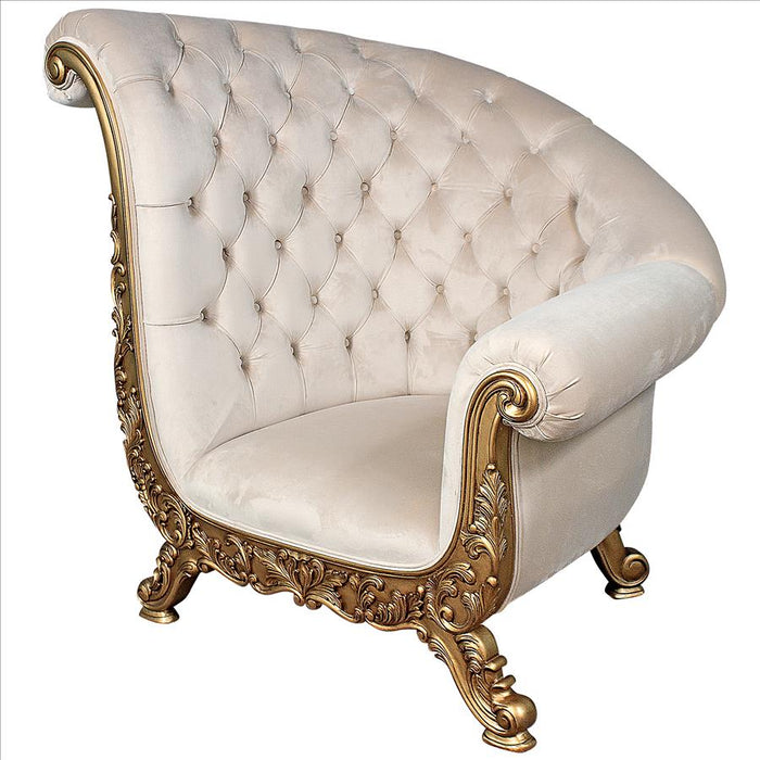 Design Toscano- Lombard Art Deco Winged Sofa Chair