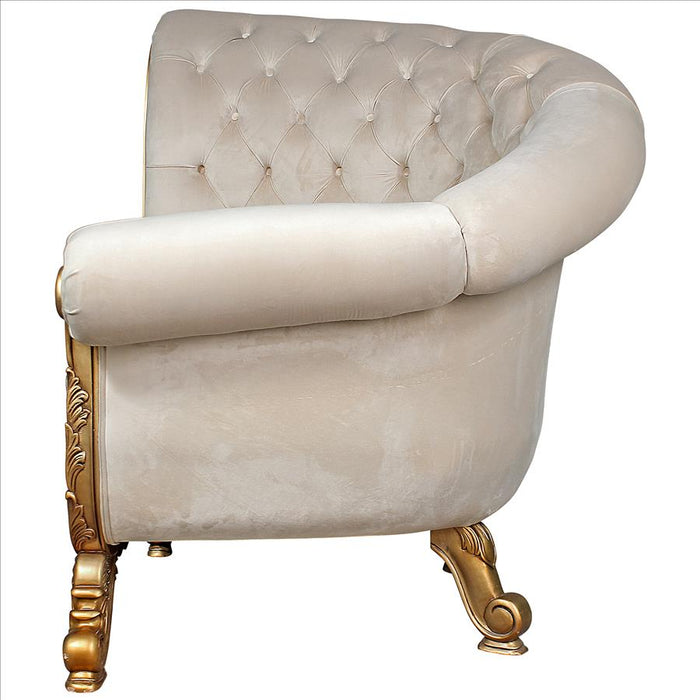 Design Toscano- Lombard Art Deco Winged Sofa Chair