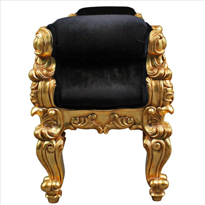 Design Toscano- The Arrondissement Tufted Double Rolled Arm Bench