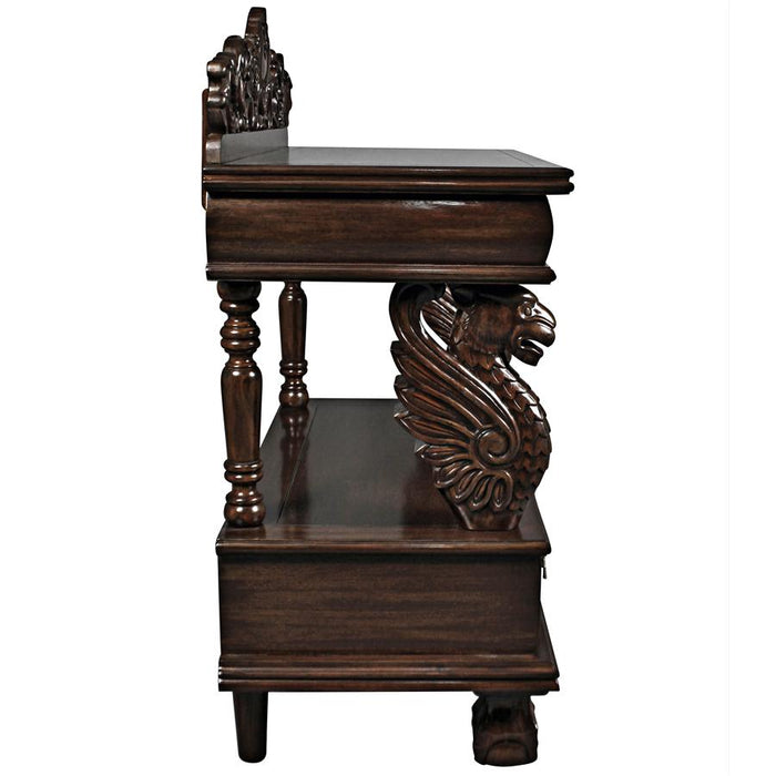Design Toscano- The Lord Raffles Winged Lion Buffet Table