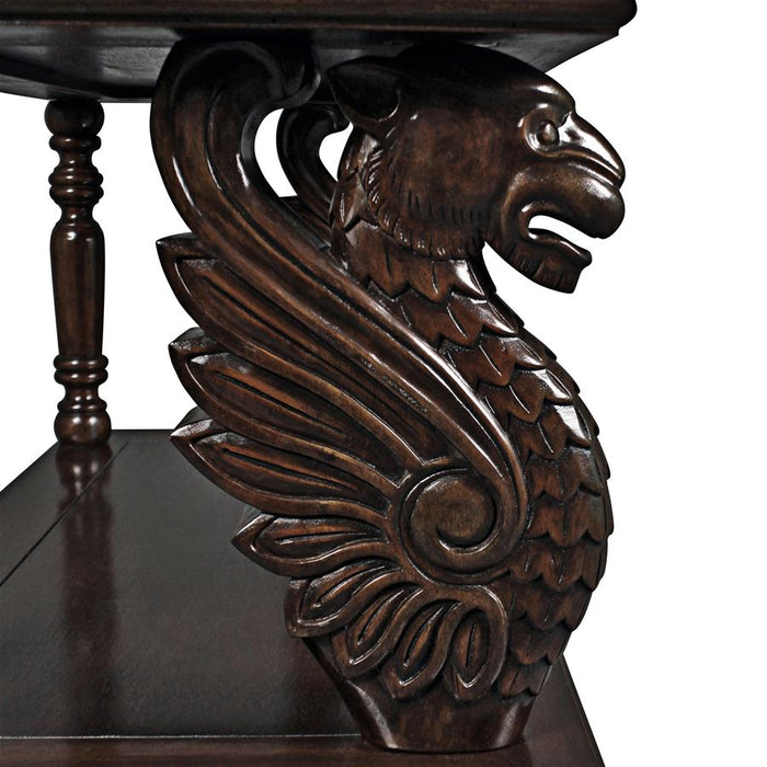 Design Toscano- The Lord Raffles Winged Lion Buffet Table