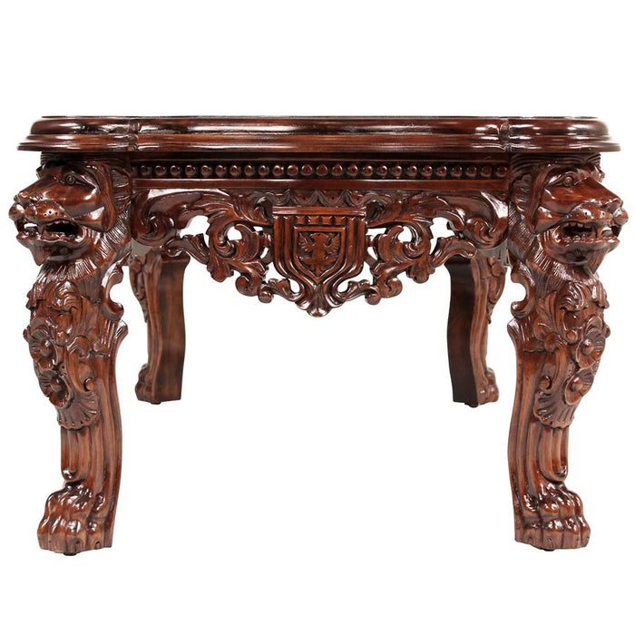 Design Toscano- The Lord Raffles Grand Hall Lion Leg Coffee Table