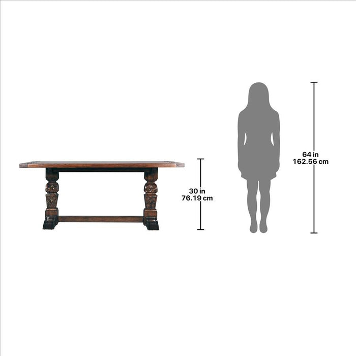 Design Toscano- English Gothic Refectory High Table