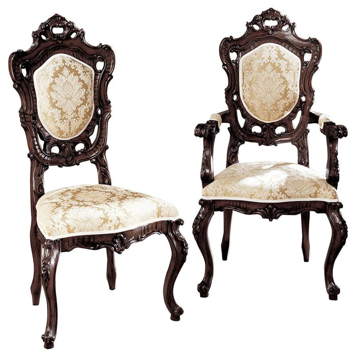 Design Toscano- Toulon French Rococo Chairs: Set of Six