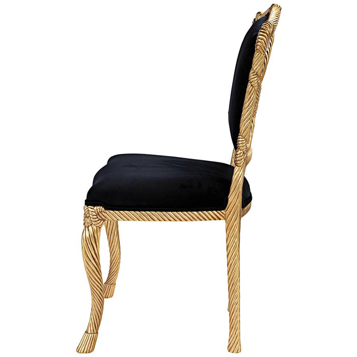 Design Toscano- Chateau de Compiegne Rope and Tassel Carved Chairs