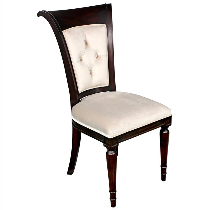 Design Toscano- Bacall Waterfall Curved Back Dining Chair Set