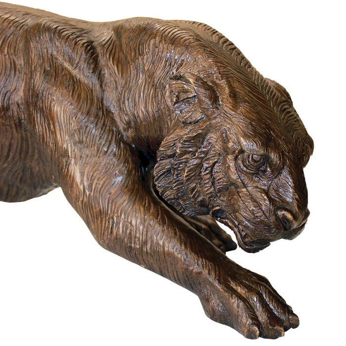 Design Toscano- Prowling Tiger Cast Bronze Garden Statue