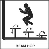 ExerTRAC Model 1320 (Squat/Beam hop)-Outdoor Workout Supply