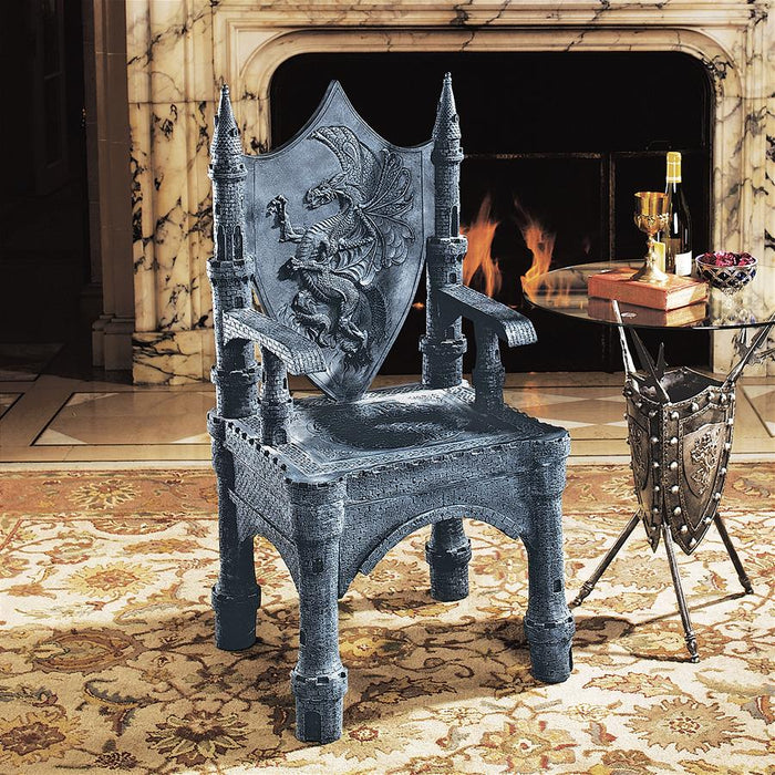 Design Toscano- The Dragon of Upminster Castle Throne Chair