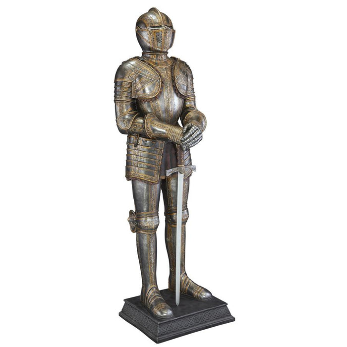 Design Toscano- Knight's Guard Medieval Armor Sculpture with Sword