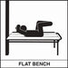 ExerTRAC Model 1327 (Vertical Knee Raise/Flat Bench)-Outdoor Workout Supply