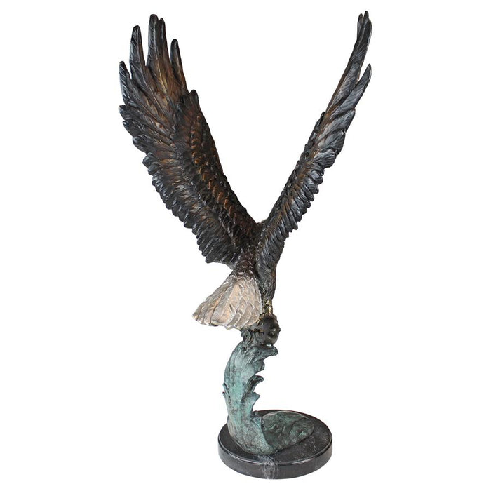 Design Toscano- Majestic Eagle Cast Bronze Garden Statue