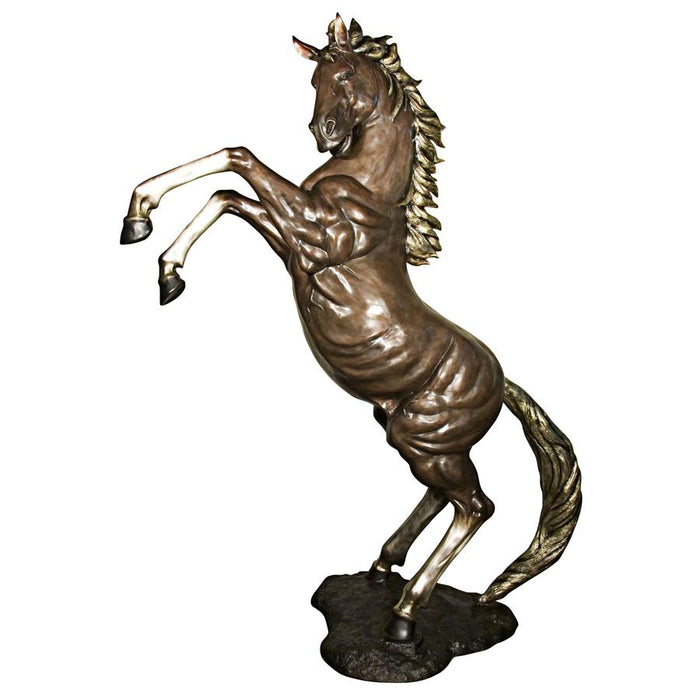 Design Toscano- Majestic Spirit, Rearing Horse Cast Bronze Garden Statue: Left/Right