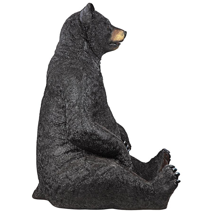 Design Toscano- Bear-Zerk Giant Sitting Black Bear Statue