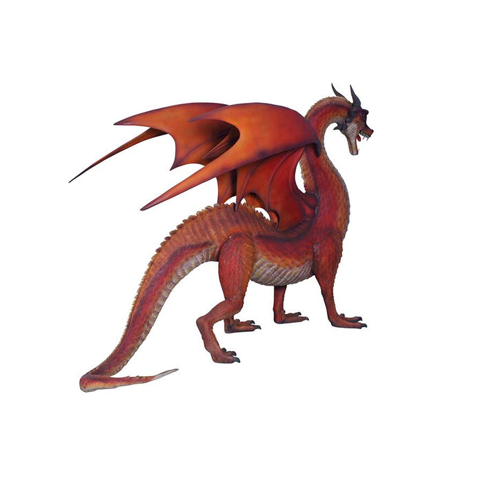 Design Toscano- The Red Welsh Dragon Statue: Giant