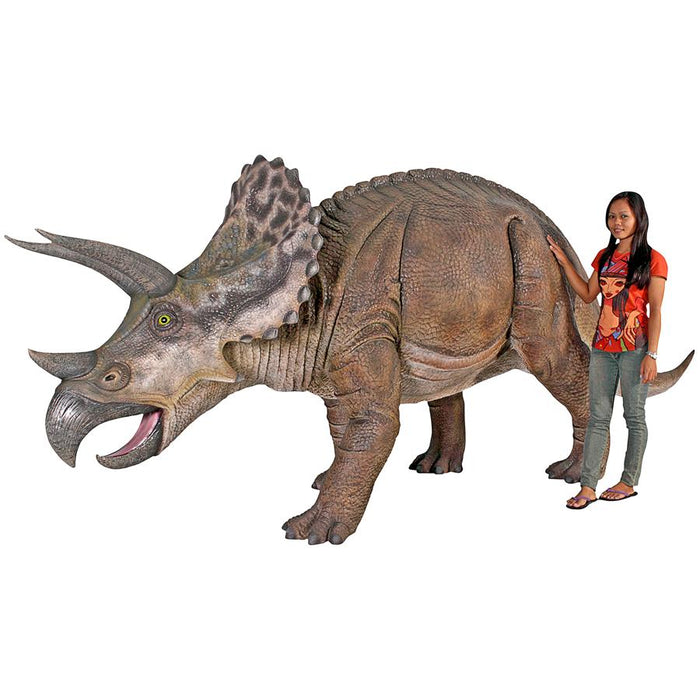 Design Toscano- Jurassic-Sized Triceratops Dinosaur Statue
